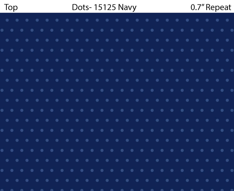 All New England Shop Hop 2025 Dots - Navy