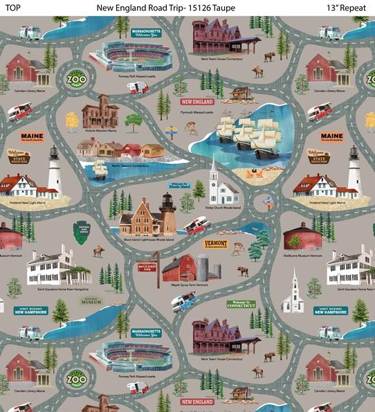 All New England Shop Hop 2025 New England Road Trip - Taupe