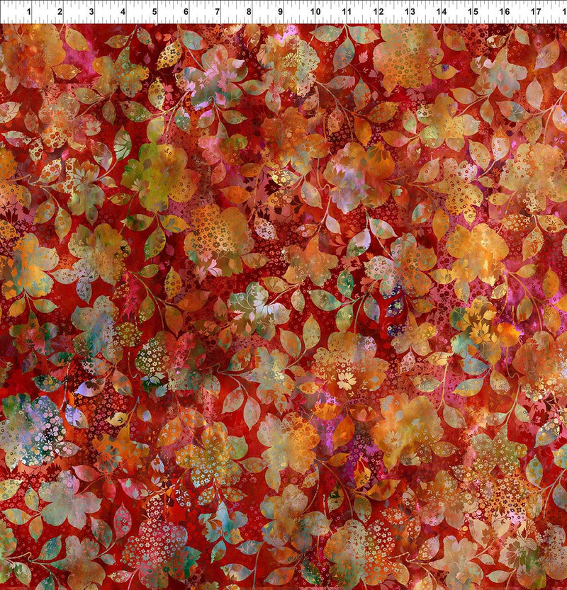 Allure Patchwork Floral - Red