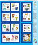 Amazing Alphabet 36" Book Panel - Blue