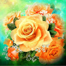American Beauty 60" Rose Panel - Yellow