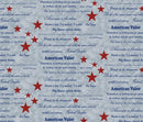 American Valor Words of Valor - Light Blue