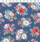 Americana Tossed Bouquets - Dark Denim