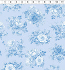 Americana Tossed Bouquets - Light Denim