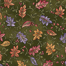 Autumn Breeze Dancing Leaves - Green