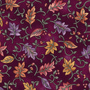 Autumn Breeze Dancing Leaves - Plum