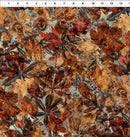 Autumn Elegance Leaves & Toile - Multi