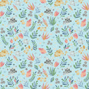 Baby Dino Comfort Flannel Little Landscape - Aqua