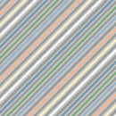 Baby Dino Comfort Flannel Little Stripes - Gray/Multi