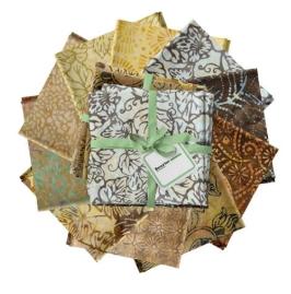 Bali Blenders Brown/Neutral Fat Quarter Pack - 10 pcs