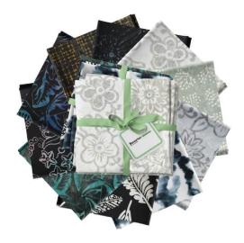 Bali Blenders Gray/Black Fat Quarter Pack - 10 pcs