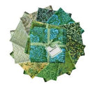 Bali Blenders Green Fat Quarter Pack - 10 pcs