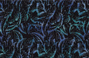 Bali Calypso Banana Leaf - Black/Violet