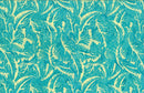 Bali Calypso Banana Leaf - Turquoise/White