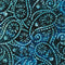 Bali Palettes Lagoon Paisley - Navy