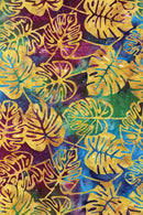 Bali Palettes Rainforest Monstera - Gold/Multi