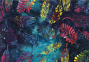 Bali Tropical Retreat Feather - Indigo/Muti