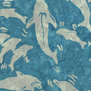 Bali Under the Sea Dolphin  - Peacock Blue