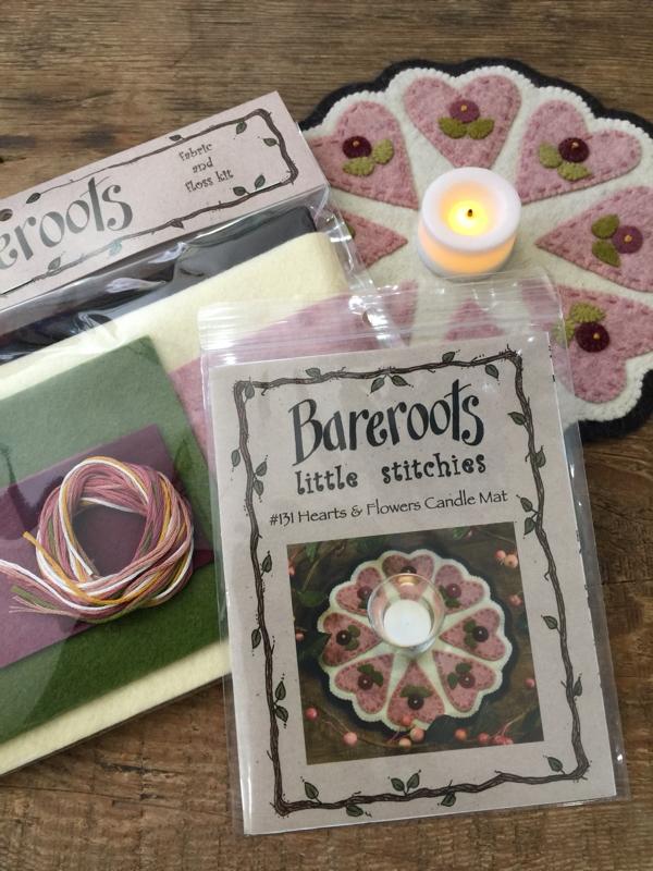 Bareroots Wool Felt Kit - Hearts & Flowers