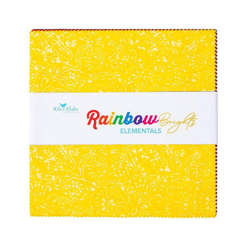 Batiks Elemental Rainbow Brights 10" Squares Pack - 42 pcs
