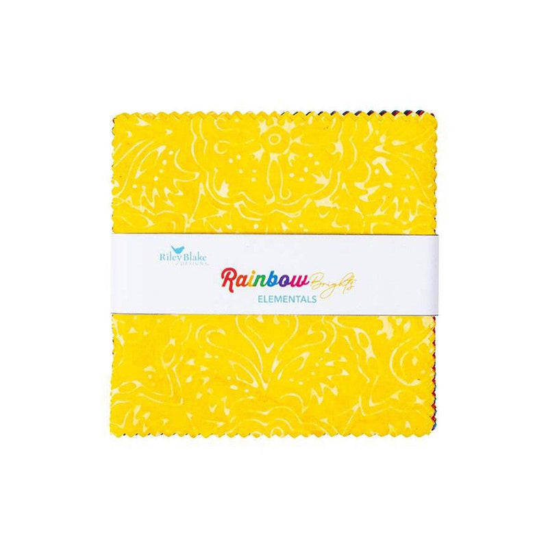 Batiks Elemental Rainbow Brights 5" Squares Pack - 42 pcs