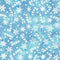 Batiks Tinsel Treasures Candy Cane Snowflakes - Blue Sky