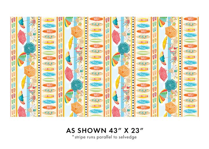 Beach Retreat Border Stripe - Multi