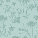 Bee Haven Coneflower Tonal - Light Teal
