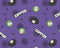 Beetlejuice Creepy Cute Toss - Purple/Mauve