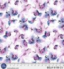 Belle 108" Inky Watercolor Floral - Lavender/Violet