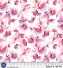 Belle 108" Inky Watercolor Floral - Pink/Lavender