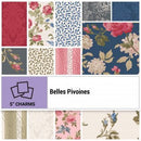 Belles Pivoines  - Charm pack 5"x5" Squares