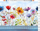 Blooming Day & Night Border Stripe - Blue