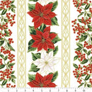 Blooming Holidays Stripe - Natural/Gold