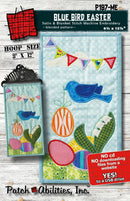 Patchabilities-P197-ME Blue Bird Easter (Machine Embroidery) No hanger