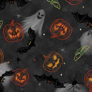 Boo Town Ghostly Pumpkin - Dark Gray