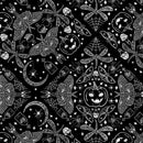 Boo Town Halloween Damask - Black