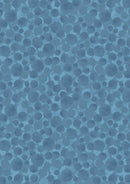 Bumbleberries Metallic - Blue with Silver Metallic