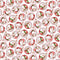 Candy Cane Lane Mini Santa Circles - White/Red