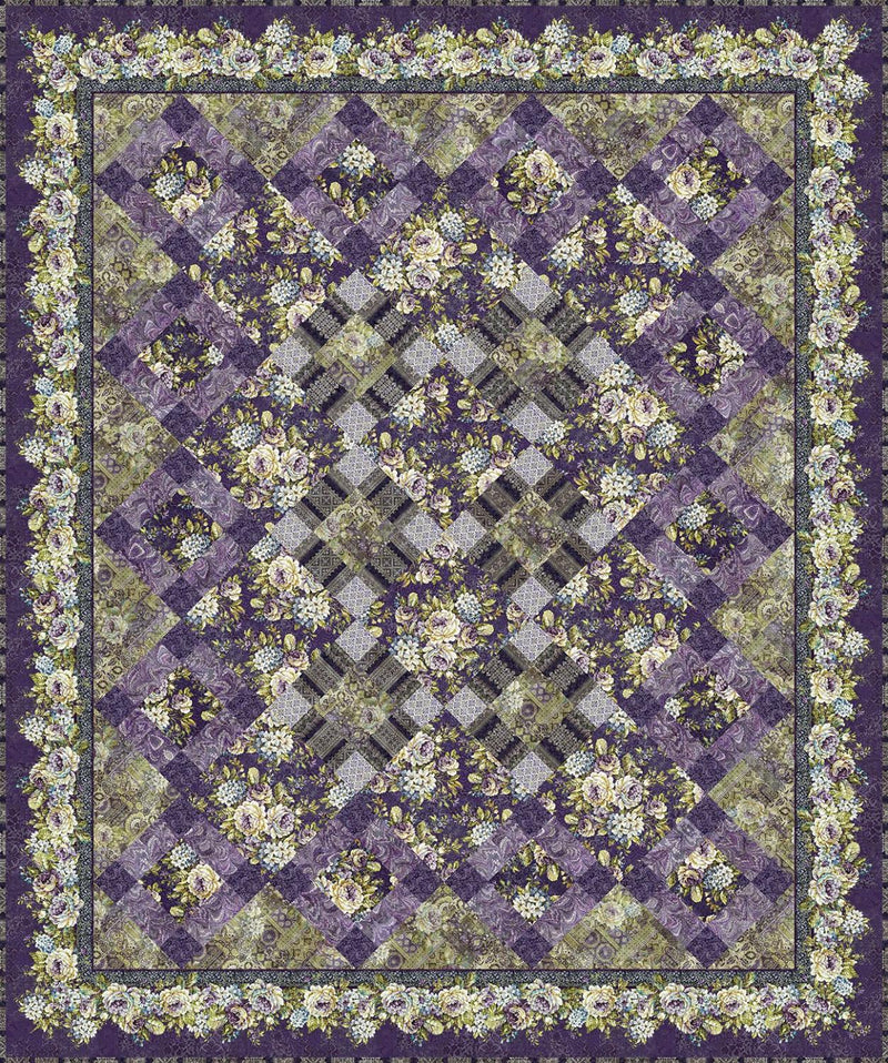 Carpet Bag Romance - Purple Quilt Kit