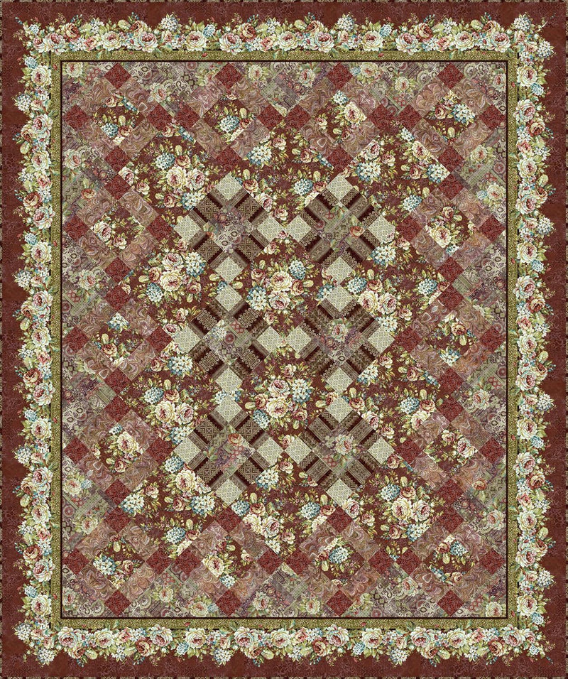 Carpet Bag Romance - Red Quilt Kit