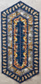 Carpet Bag Romance Blue 60 Degree Runner Fabric 1.5 yards