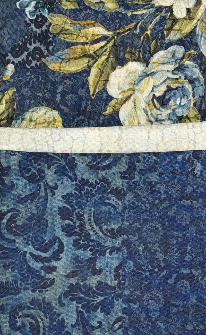 Carpet Bag Romance Blue Pillowcase Kit