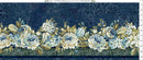 Carpet Bag Romance Border Stripe - Blue