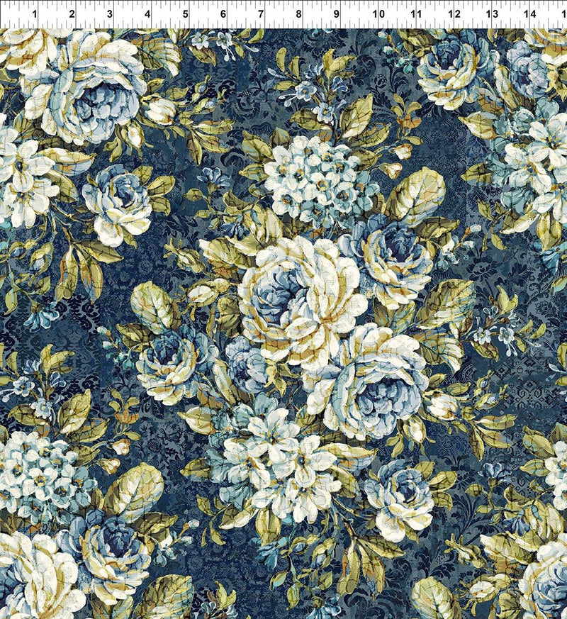 Carpet Bag Romance Bouquet - Blue
