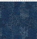 Carpet Bag Romance Brocade - Blue