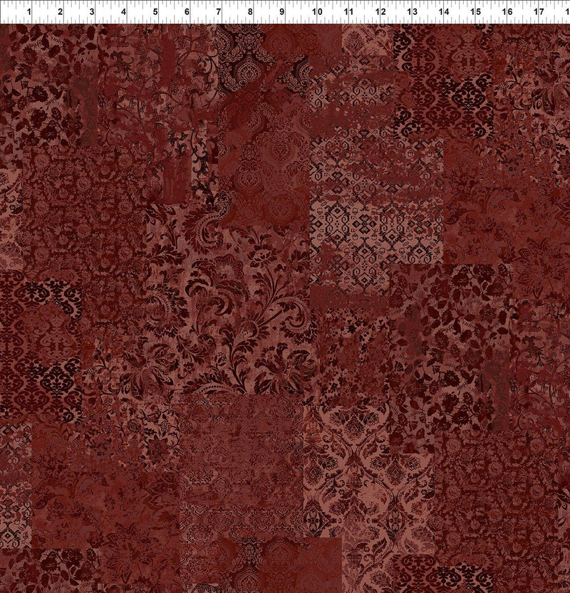 Carpet Bag Romance Brocade - Red