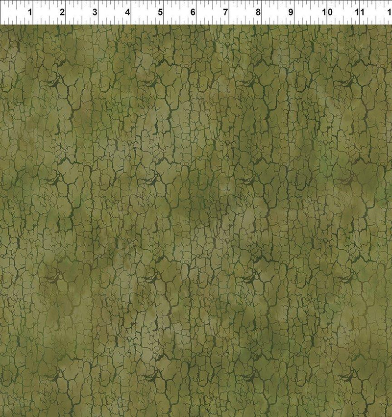 Carpet Bag Romance Crackle - Dark Green