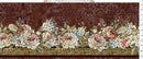 Carpet Bag Romance Red 60 Degree Runner Fabric 1.5 yards