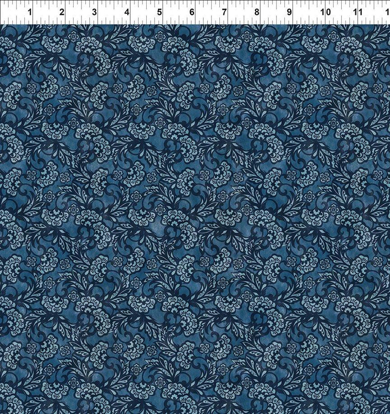 Carpet Bag Romance Tonal - Blue